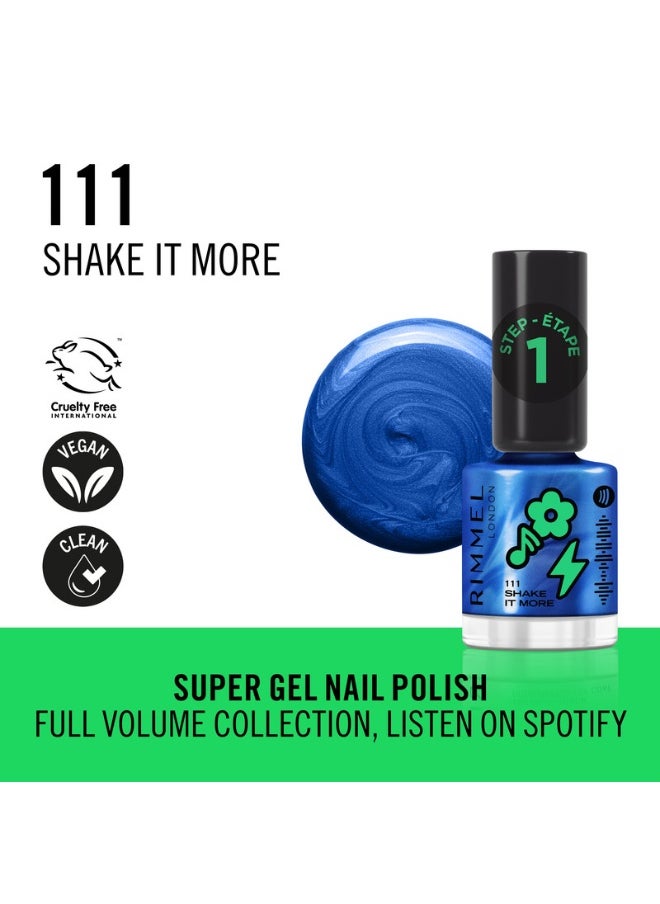 RIMMEL LONDON Full Volume Collection Super Gel Nail Polish 111 Shake It More 12ml  - Image 2
