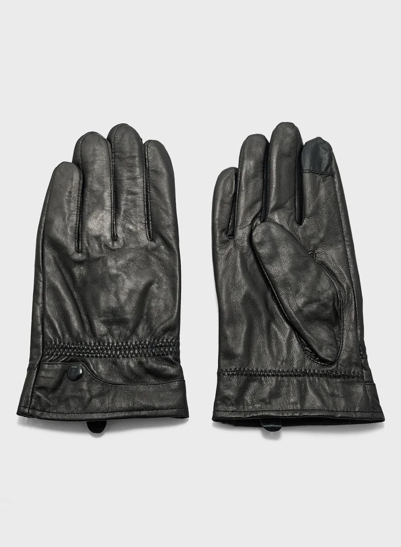 Robert Wood Genuine Leather Thinsulate Gloves