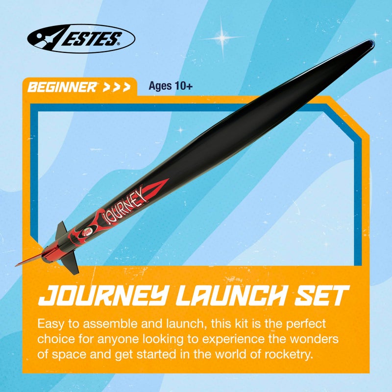 Estes 1441 Journey Launch Set, Beginner Rocket Model Kit for Ages 10+, Includes Launch Pad, Controller, and Parachute - Image 2
