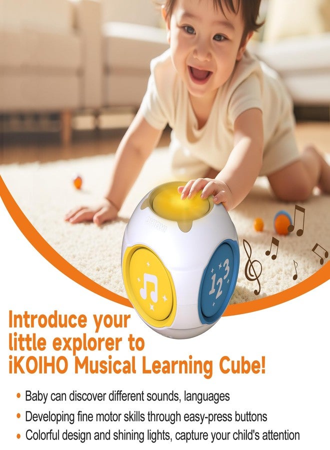 iKOIHO Bilingual Baby Toys Musical Learning Cube Educational Learning Toy for 1 Year Old, Toddler Activity Cube with Music & Lights for 6-9-12-18 Months Babies Infants, First Birthday Gift for Boys Girls - Image 4