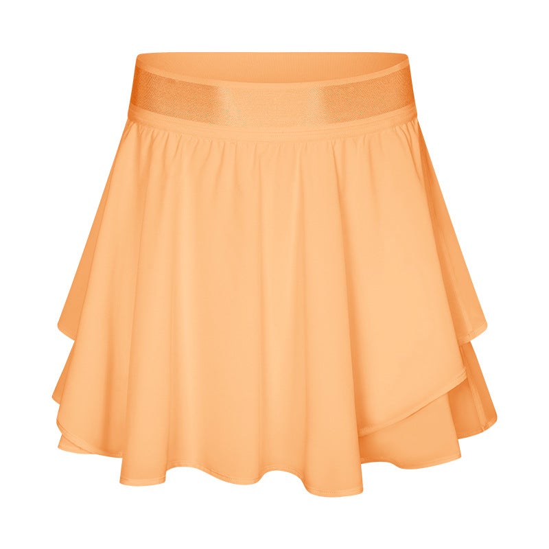Generic Summer Elastic Sports Skirt-Shorts with Pockets DK330 Black - Image 2
