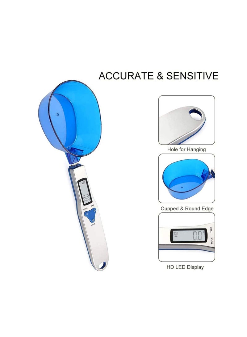 KASTWAVE Digital Kitchen Measuring Spoons Scale, Food Scale with 3 Measuring Spoons, High Precision Electronic Scale for Portioning Tea, Flour, Spices, Medicine 500gram/0.1gram - Image 2