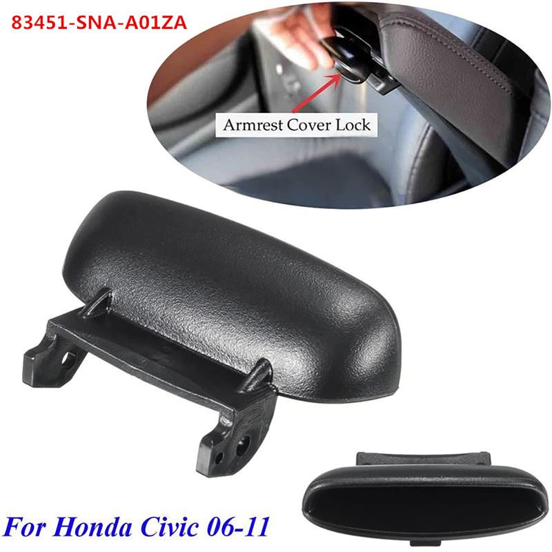 GaeaAuto Armrest Cover Lid Lock Center Console Latch and Spring & Pin for Honda Civic 2006-2011 Replace 83451-SNA-A01ZA - Image 3