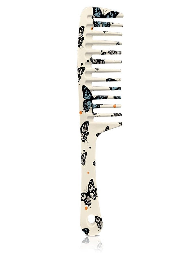 GABraden Wide Tooth Comb,Effortless Tangle Removal for Curly, Wet, Long Hair Wet,Cute Aesthetic Design for Women Men and Girls (Beige-09) - Image 1
