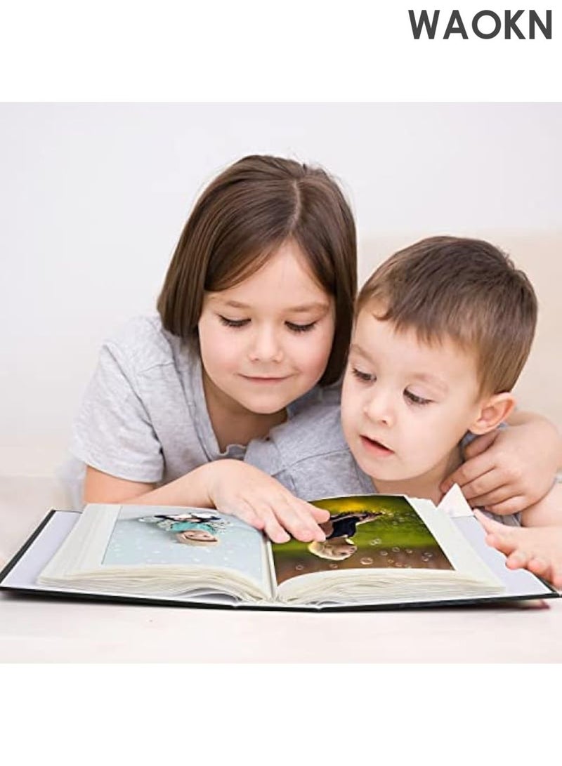 دبليو أيه أو كي أن كتاب تخزين الألبوم ، مصمم بطريقة عصرية ولطيفة وبسيطة وجوية ، مع ألبوم مجموعة صور بلاستيكية ستة بوصات ، كتاب ألبوم كبير السعة مع جيب ، يمكن تخزين 100 ألبوم. - Image 4