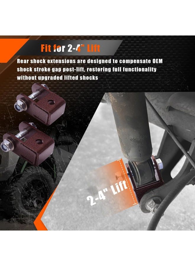FlexHitch 3.5" Front + 3" Rear Full Leveling Lift kit Compatible with 2007-2024 Silverado 1500 Sierra 1500 2WD/4WD, 3.5"+3" Suspension Strut Spacers, Include Rear shock extensions - Image 3