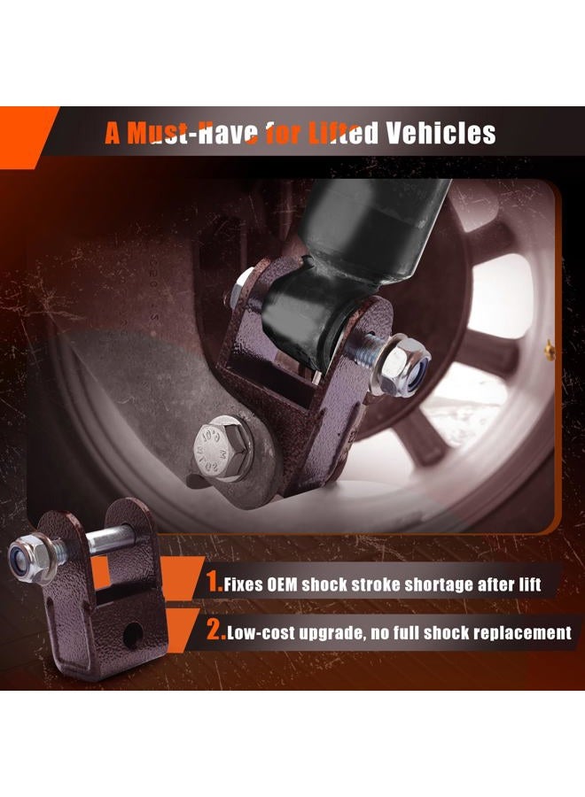 FlexHitch 3.5" Front + 3" Rear Full Leveling Lift kit Compatible with 2007-2024 Silverado 1500 Sierra 1500 2WD/4WD, 3.5"+3" Suspension Strut Spacers, Include Rear shock extensions - Image 4