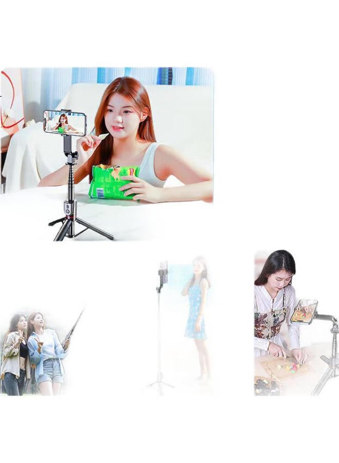 samtogo Shuotu Smartphone Selfie Stick Tripod, Floor Stand, Desktop Handheld Anti-Shake Shooting Stabilizer, Extendable Travel Portable Selfie Gadget, 360-Degree Rotation, Multifunctional Bluetooth - Image 2
