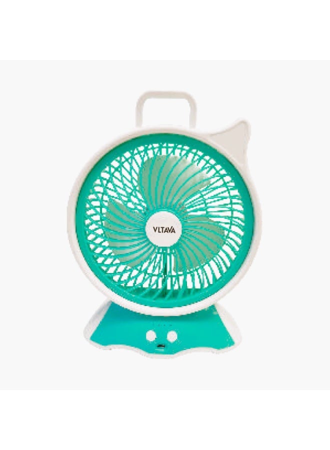 Rechargeable Fan 8 inch VLF3140. Fan And Light For Emergency Use With Portable Handle