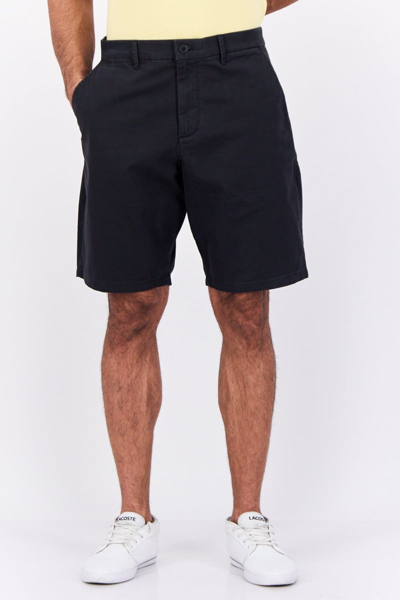 GAP Men Plain 10 Inseam Basic Shorts, Navy - Image 1