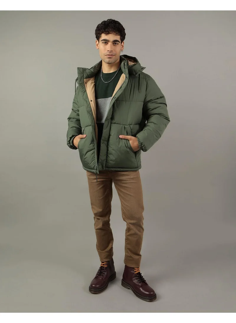 امريكان ايجل Zip Through Puffer Jacket
