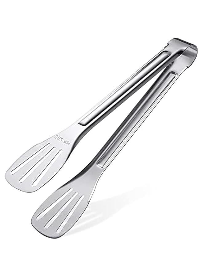 هوكور ملقاط مطبخ من الستانلس ستيل 304 قوي وآمن، سهل التنظيف والإمساك. مناسب للسلطة، الشواء، وأدوات القلي. هدية مثالية للمطبخ. - Image 1