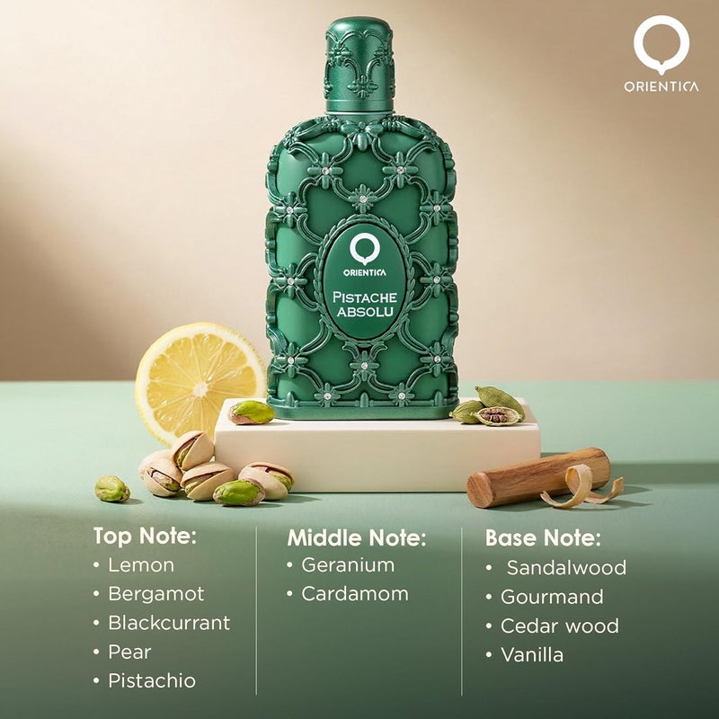 اورينتيكا ORIENTICA Luxury Collection Pistache Absolu Eau De Parfum - 80ml - Image 2