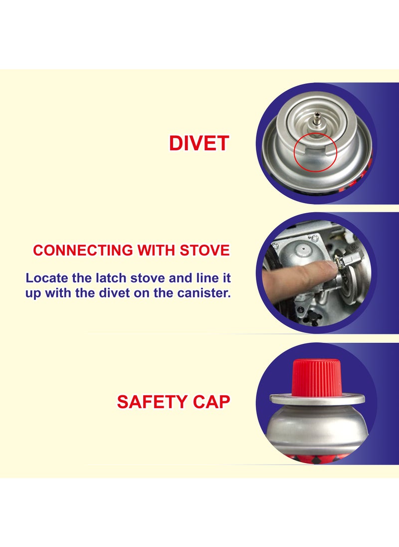 Simba 8-Pieces Simba Mega Stove Gas 220g - 400ML  - Image 4
