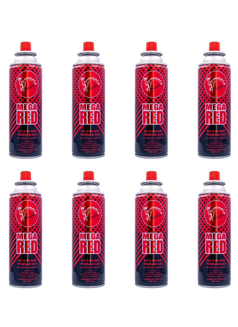 Simba 8-Pieces Simba Mega Stove Gas 220g - 400ML  - Image 1