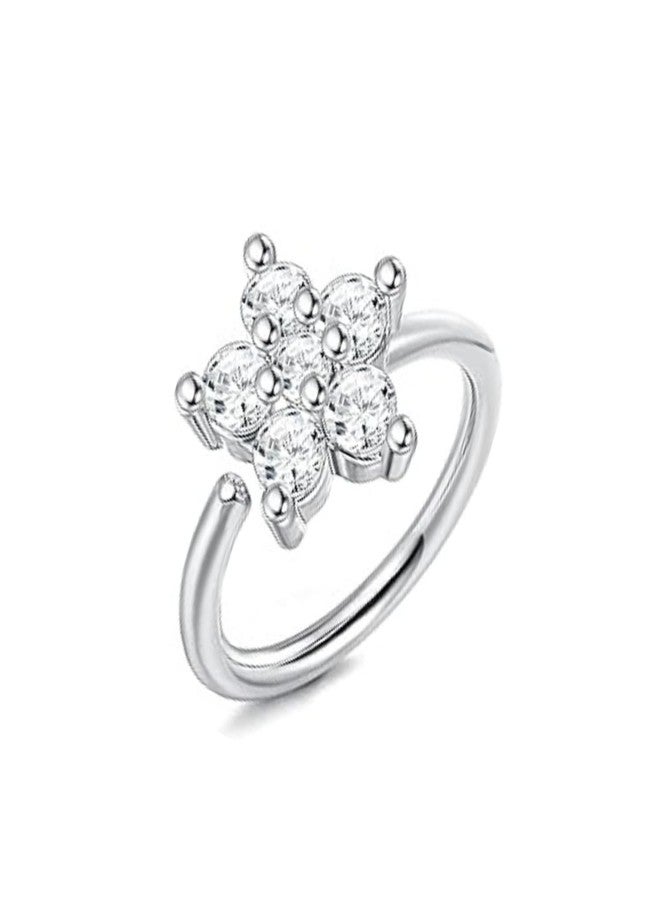 HighSpark 925 Silver Nose Pin for Women | 92.5 Sterling Silver & Stunning Shine | Lovely Gift for Women & Girls - Image 1
