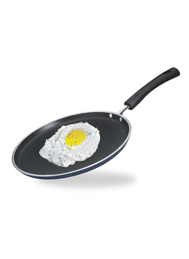 VINOD Vinod Zest Aluminium Non Stick Dosa Omni Tawa - 30cm | 3mm Extra Thick | 3 Layer Ceramic Coat | Bakelite Handle | Toxin Free | Gas Base - 1 Year Warranty  - Image 1