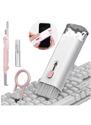 7 in 1 Electronic Cleaner Kit, Multifunction Keyboard Brush, Portable Computer Cleaner Kit with 3 in 1 Airpods Cleaner Pen, Keyboard Brush, Keycap Buckle, Spray Bottle and Screen Cleaning Flannelette - pzsku/ZA40A49F8FFD9BD115553Z/45/_/1687086683/05bb660c-017f-47e5-abff-a2c6db7e73a4