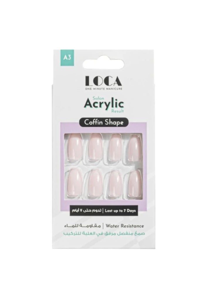 لوكا اظافر صناعية اكريلك من لوكا - A3 لون اومبري - Image 1