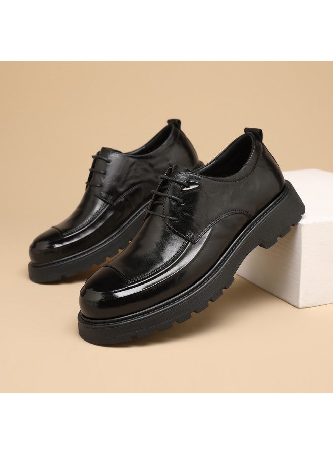 15MINS Top Grain Leather】2025 New Men's Business Shoes - British Style Leather Dress Shoes For Office & Commuting - Image 5