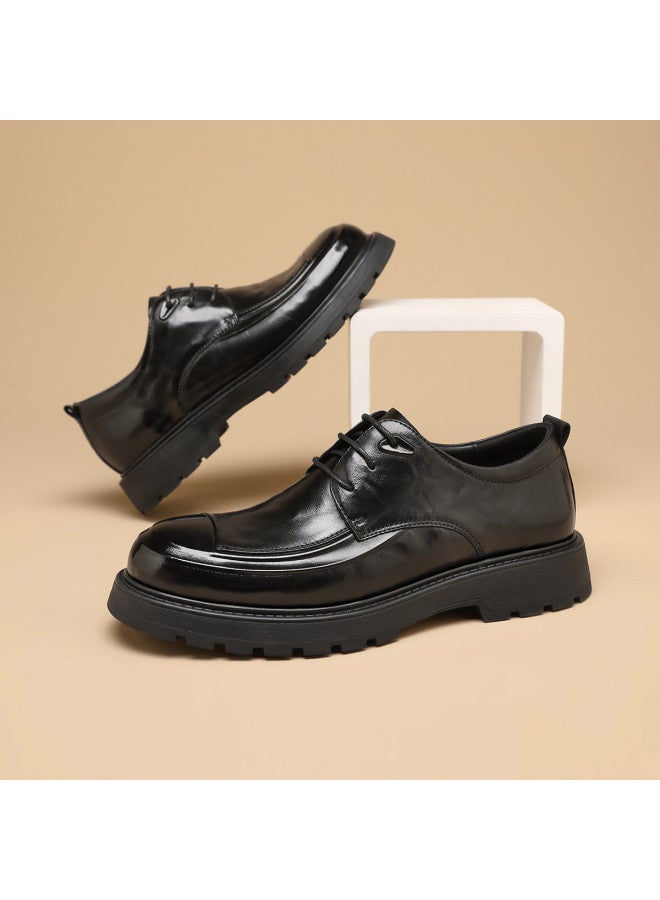 15MINS Top Grain Leather】2025 New Men's Business Shoes - British Style Leather Dress Shoes For Office & Commuting - Image 4
