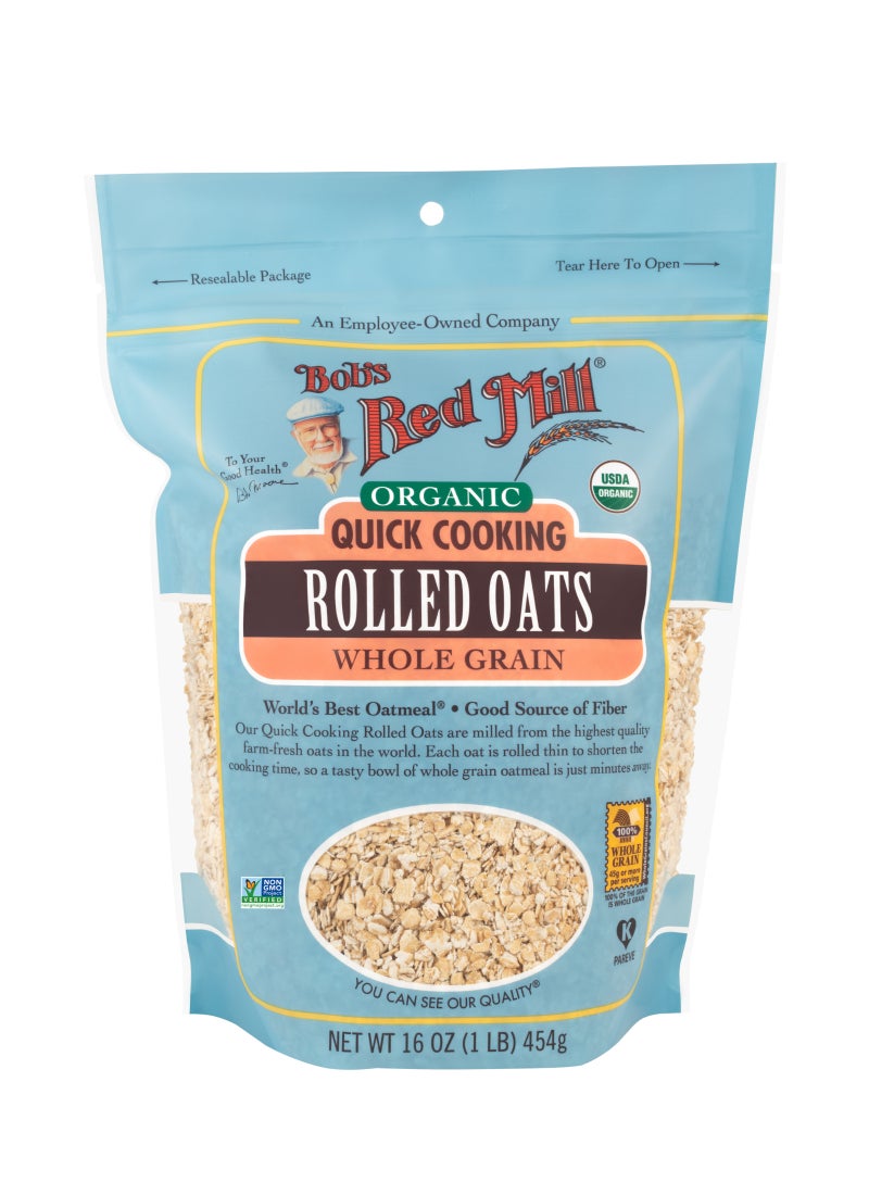 Bob's Red Mill Organic Oats Rolled Quick - Image 1