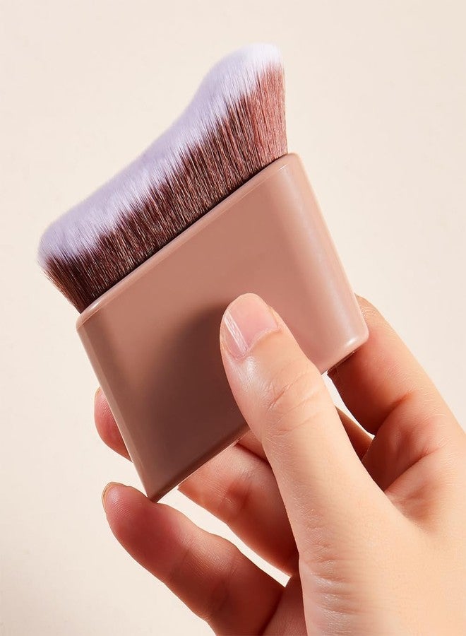 COSHINE Big Self Tanning Blend Brush, Professional Self Tanner, Kabuki, Powder, Foundation, Blusher, Shadow, Bronzer, Face and Body Brush (BROWN) - Image 5