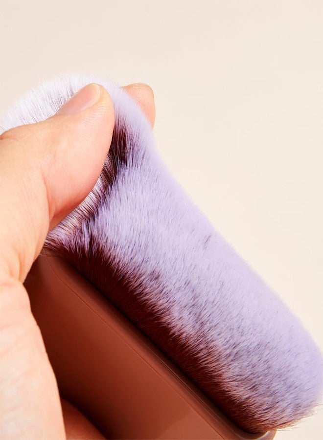 COSHINE Big Self Tanning Blend Brush, Professional Self Tanner, Kabuki, Powder, Foundation, Blusher, Shadow, Bronzer, Face and Body Brush (BROWN) - Image 2