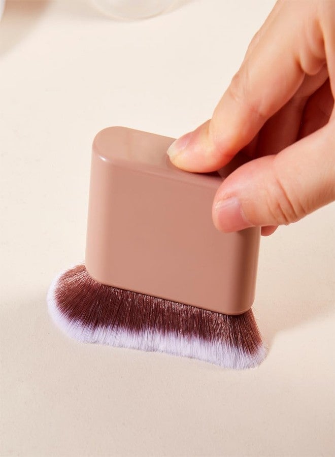 COSHINE Big Self Tanning Blend Brush, Professional Self Tanner, Kabuki, Powder, Foundation, Blusher, Shadow, Bronzer, Face and Body Brush (BROWN) - Image 4