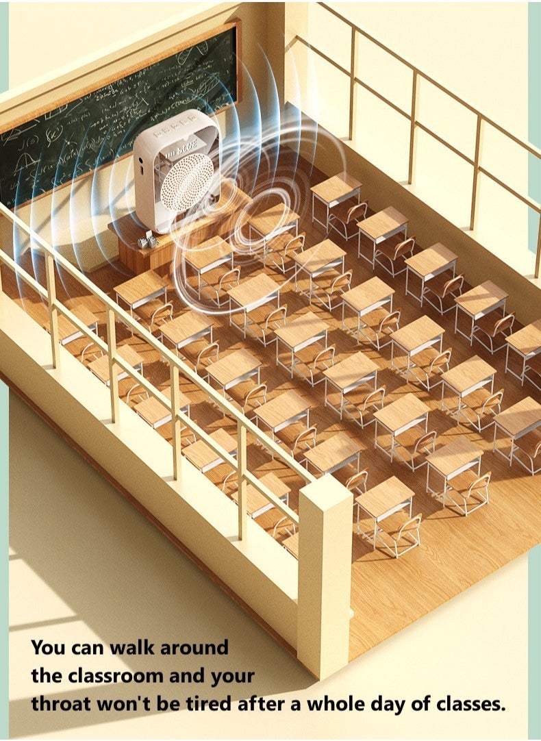 Mirror Amplifier for Wired Microphone Headset, Personal Microphone Voice Amplifier, Speaker for Teachers, Guide/Coaching Conference/Yoga/Fitnessï¼Blackï¼ - Image 5