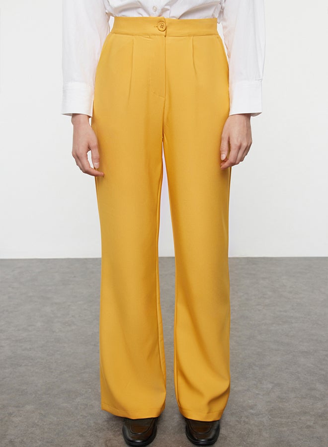 trendyol Mustard Crepe Woven Top-Bottom Set TCTAW25US00102 - Image 4