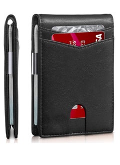 Tong Weave Black (12 card slots in leather)