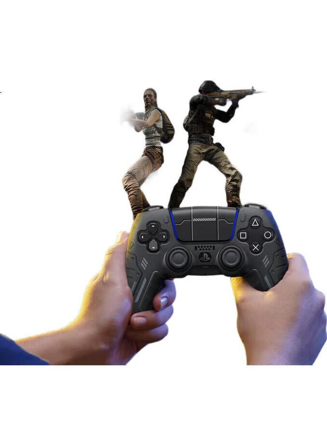 Jemdo Silicone Protective Case For Ps5 Controller Slim Gamepad, Anti-Slip Anti-Sweat Skin Cover With Bottom Charging Port, Touch Stickers, And Accessories【Phantom Black】 - Image 3