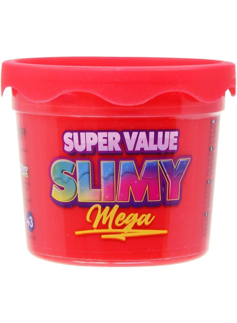 Slimy Super Value Slimy 4OZ, 112g Mega Slimy, Fun, Safe & Non-Toxic Slime Toy, Assorted 3 Colors: Red, Pink, Green - Image 1