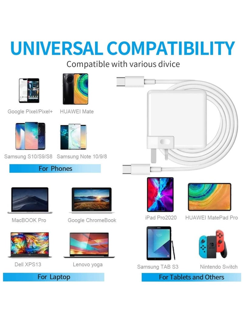 Ntech 96W Type C Charger compatible with Macbook Pro Charger USB C 16 15 inch 2016 2017 2018 2019,Replacement Charger for 13/15/16 inch, thunderbolt charger With USB C Cable 6.6ft - Image 3
