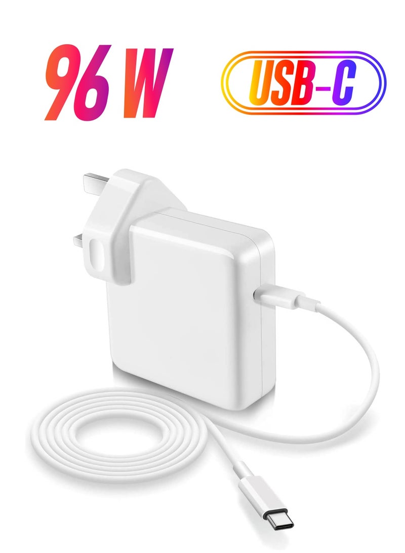 Ntech 96W Type C Charger compatible with Macbook Pro Charger USB C 16 15 inch 2016 2017 2018 2019,Replacement Charger for 13/15/16 inch, thunderbolt charger With USB C Cable 6.6ft - Image 1