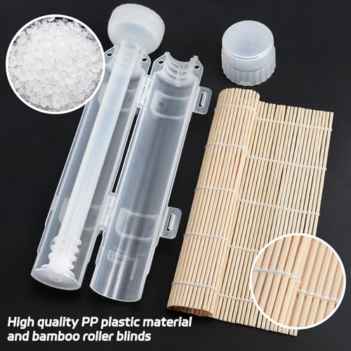 AISHN Sushi Roller 11.8 inches Sushi Bazooka Sushi Maker Chef Tool Rice Roller Durable Rice Maker Machine Mold for Easy Sushi Cooking Translucent white - Image 5