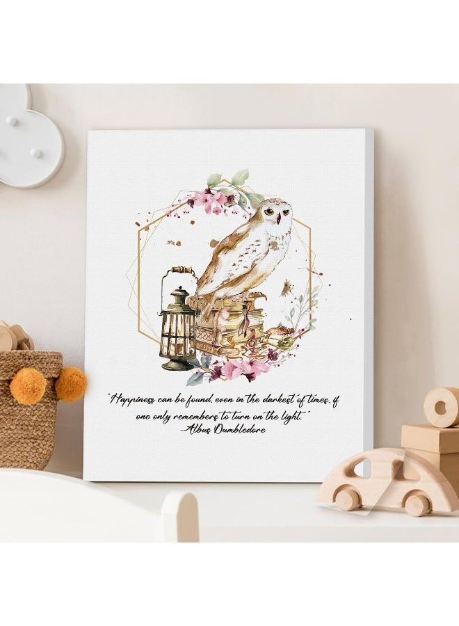 KAIRNE Inspirational Quotes Canvas Wall Art for Kids Bedroom Decor, Magical Poster Set Of 4 (8"X10", with Framed), Motivational Phrase Wall Art, Be Kind Art Prints Golden Magic Feather Pictures - Image 5