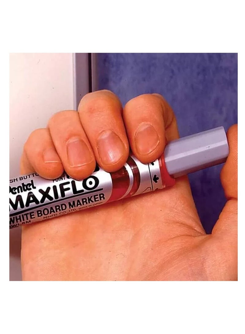 Pentel علامة سبورة بيضاء ماكسي فلو 4 قطع حبر أخضر - Image 4