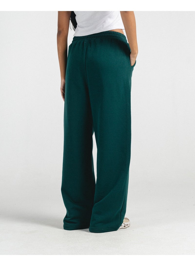 Feathers  Wide-leg sweatpants, 100% cotton for women - Image 2