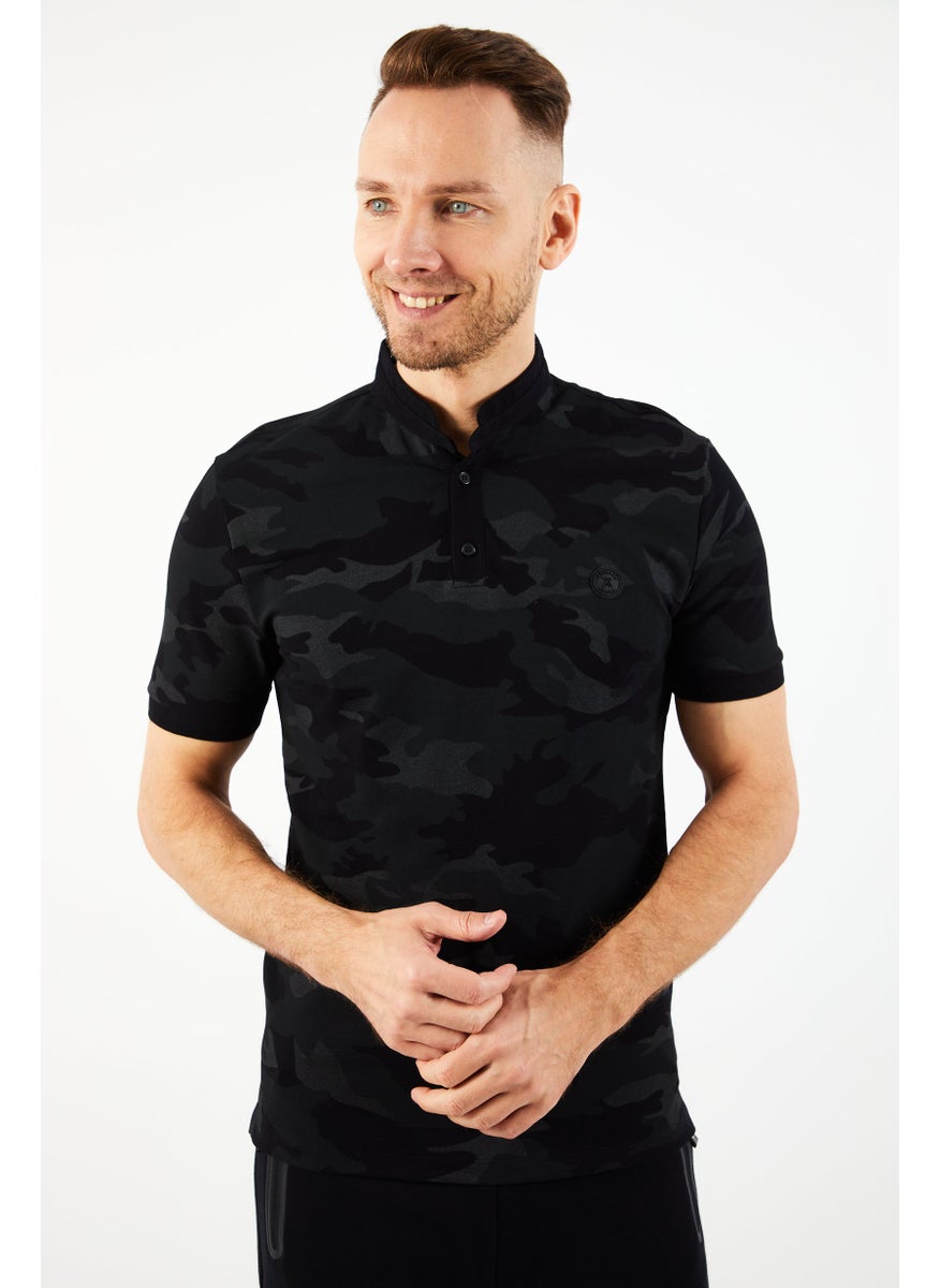 Men Regular Fit Textured Short Sleeves Polo, Black - pzsku/ZA40B39840AF188D60C55Z/45/_/1726669338/a6e47379-0e41-4805-9fbc-06adf4a84956