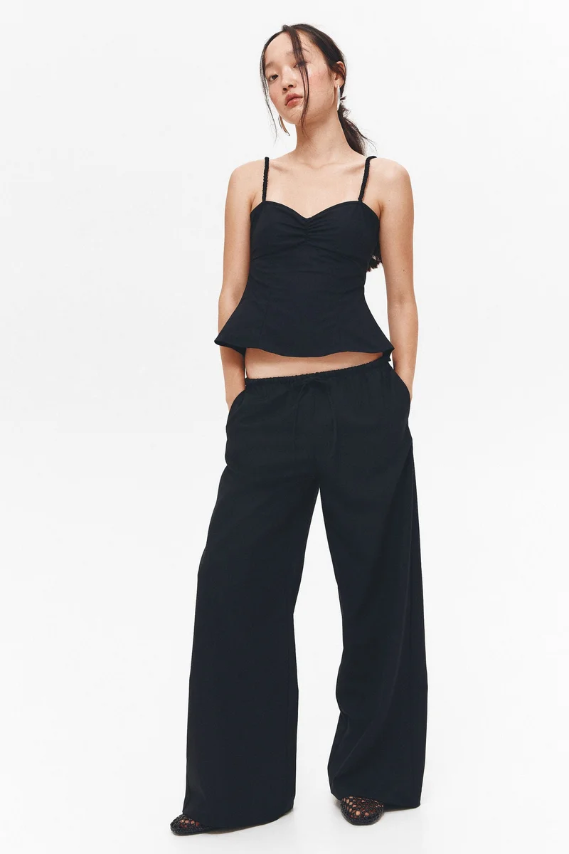 H&M Twill drawstring trousers