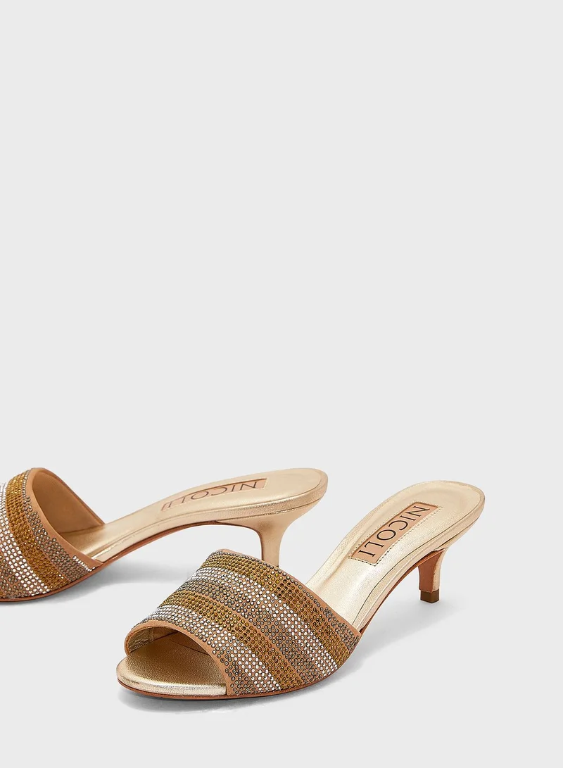 Nicoli Isadora Mid Heel Sandals
