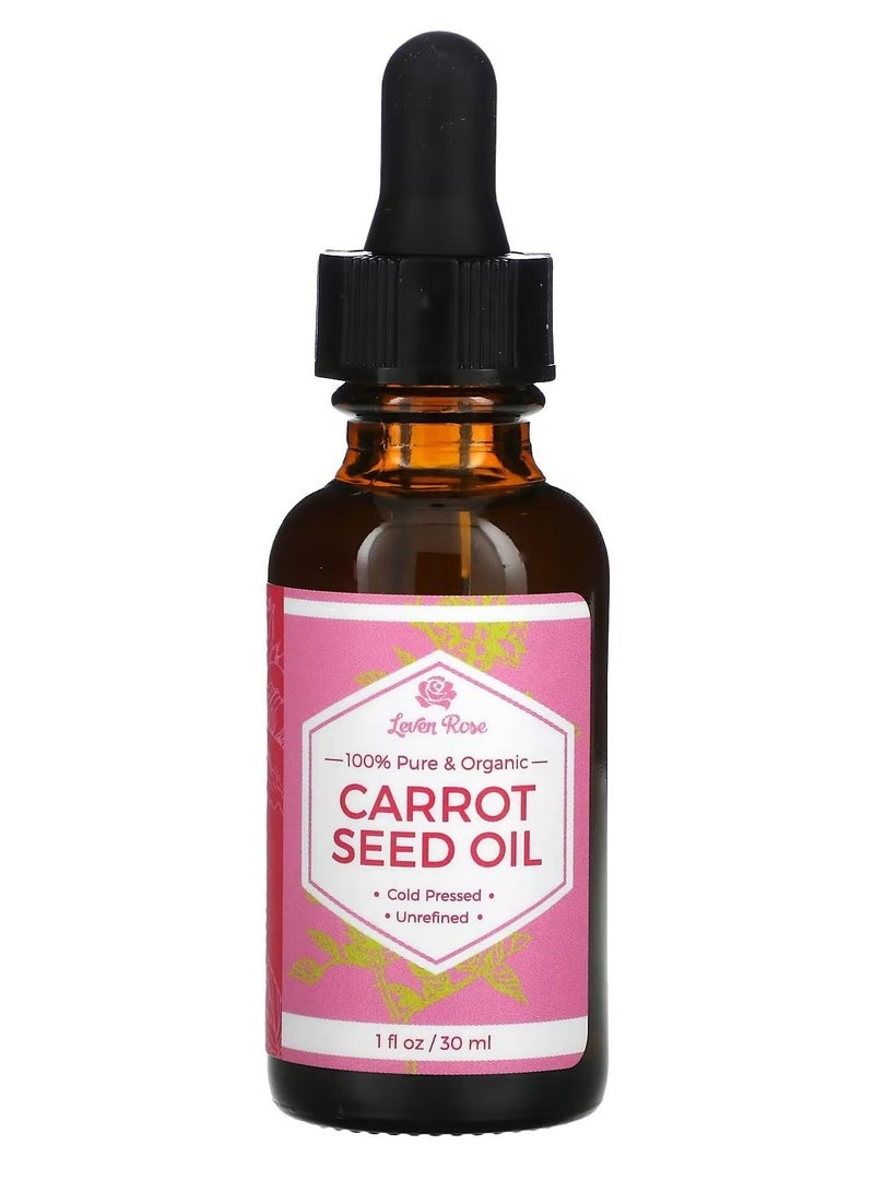 ليفن روز زيت شعر نقي وعضوي من بذور الجزر 1 أونصة 30 مل