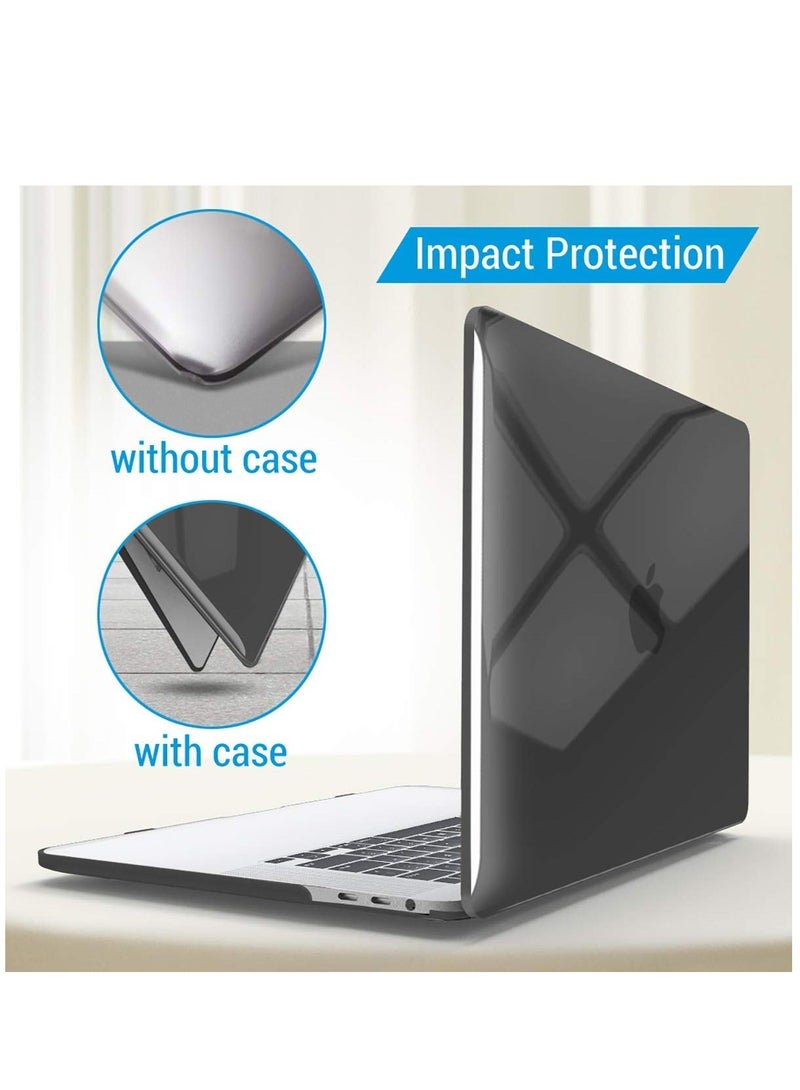 Hard Shell Case Protective Snap On Cover Compatible with Apple MacBook Pro 16 inch A2141/with Touch Bar & Touch ID & Retina Display USB-C 2019 2020 Release (Crystal Black) - Image 5