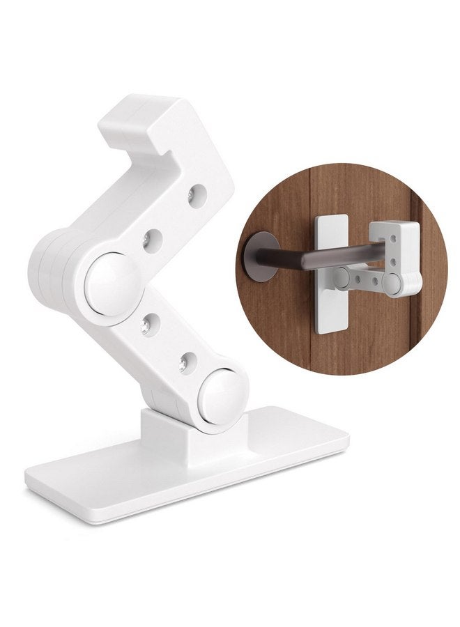 أف واي واي قفل باب FYY المقاوم للأطفال - عبوة واحدة من أقفال الأبواب المقاومة للأطفال لسلامة الأطفال، قفل مقبض الباب اللاصق 3M يمنع الأطفال الصغار من فتح الأبواب، أقفال خزانة قابلة للتعديل، منتجات سلامة الأطفال - Image 1