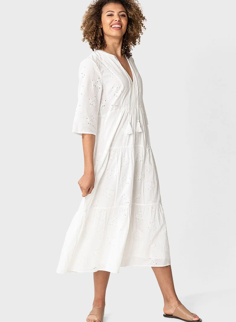 INDISKA Eyelet Cotton Dress