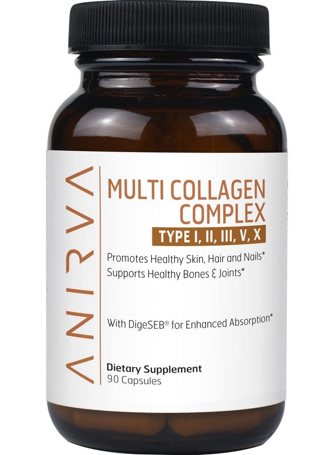 ANIRVA Multi Collagen Complex Type I Ii Iii V X Collagen Supplement For Antiaging Healthy Joints Hair Skin And Nails - Image 2