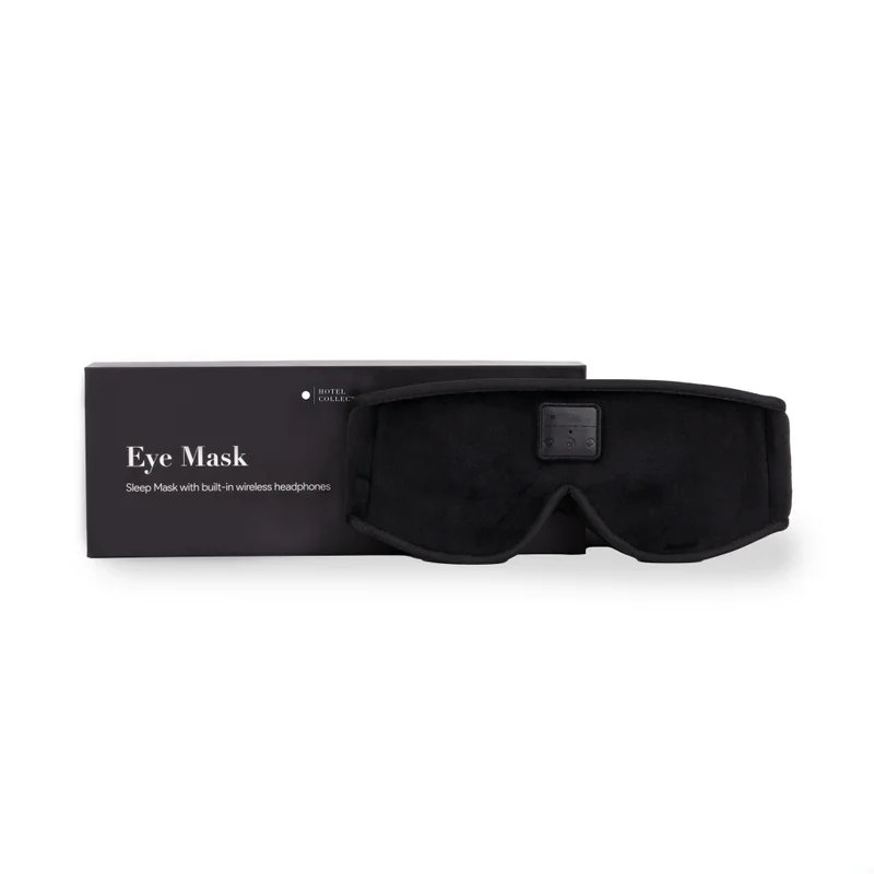 Hotel Collection  Sleeping Eye Mask - Bluetooth Sleeping Eye Mask – Plush Fabric for Total Darkness & Wireless Music  | Best Price UAE