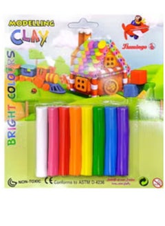 Modeling Clay Bright Colours 8 Pieces (Package Color May Changes)